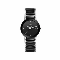Rado - Centrix Diamonds Black & Steel Watch 28mm
