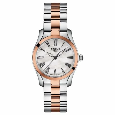 Tissot - T-Wave S/Steel & Rose Gold PVD MOP Watch 30mm 3 Tissot - T-Wave S/Steel & Rose Gold PVD MOP Watch 30mm