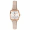 Tissot - Lovely Quartz Slvr Dial W/Pink Strap Watch 20x20mm