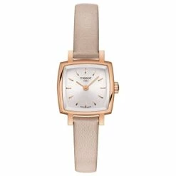 Tissot - Lovely Quartz Slvr Dial W/Pink Strap Watch 20x20mm