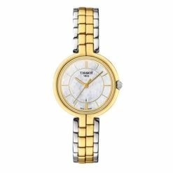 Tissot - Flamingo S/Steel & Gold W/White MOP Dial Watch 30mm