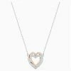 Swarovski Jewellery Swarovski - Infinity Necklace Double Heart Mixed Metal -Hair Brushes & Grooming shop 861603 Large