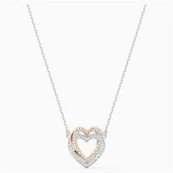 Swarovski Jewellery Swarovski - Infinity Necklace Double Heart Mixed Metal