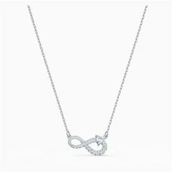 Swarovski Jewellery Swarovski - Infinity Necklace White Rhodium Plated