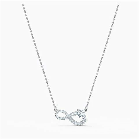 Swarovski Jewellery Swarovski - Infinity Necklace White Rhodium Plated 3 Swarovski Jewellery Swarovski - Infinity Necklace White Rhodium Plated