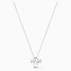 Swarovski Jewellery Swarovski - Attract Cluster Pendant White Rhodium Plate