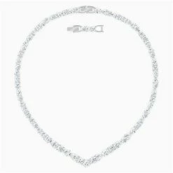 Swarovski Jewellery Swarovski - Tennis Deluxe Mixed V Necklace White