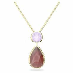 Swarovski Jewellery Swarovski - Orbita Multicoloured Crystal Necklace Gold Plate