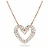 Swarovski Jewellery Swarovski - Una Pendant Crystal Heart Pendant Rose Gold 1 Swarovski Jewellery Swarovski - Una Pendant Crystal Heart Pendant Rose Gold -Hair Brushes & Grooming shop 862001 Large