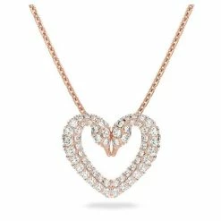 Swarovski Jewellery Swarovski - Una Pendant Crystal Heart Pendant Rose Gold