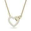Swarovski Jewellery Swarovski - Lovely Heart Necklace Pavé W/Gold-Tone Plate