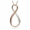 Swarovski Jewellery Swarovski - Exist Infinity Pendant Pavé W/Rose-Gold Tone