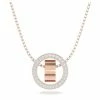 Swarovski Jewellery Swarovski - Hollow Pavé Circle Pendant W/Rose-Gold Tone -Hair Brushes & Grooming shop 862040 Large