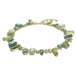 Swarovski Jewellery Swarovski - Gema Necklace Green Gold-Tone Plated