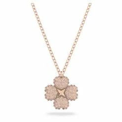 Swarovski Jewellery Swarovski - Latisha Flower Pendant Rose Gold-Tone Plate