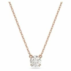 Swarovski Jewellery Swarovski - Constella Pendant Round Rose Gold-Tone Plated