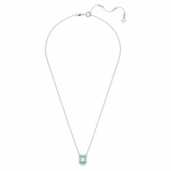 Swarovski Jewellery Swarovski - Millenia Octagon Necklace Green W/Rhodium Plate