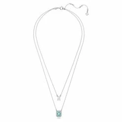 Swarovski Jewellery Swarovski - Millenia Layered Octagon Necklace Rhodium Plate