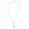 Swarovski Jewellery Swarovski - Gema Flower Layered Necklace W/Rhodium Plate