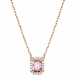 Swarovski Jewellery Swarovski - Millenia Necklace Purple Rose Gold-tone Plated