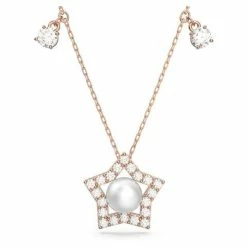Swarovski Jewellery Swarovski - Stella Necklace Pavé Star W/Rose Gold Tone Metal