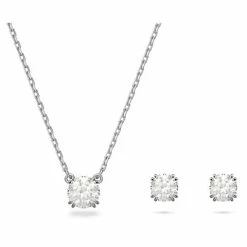 Swarovski Jewellery Swarovski - Constella Necklace W/Earrings Rhodium Plate 3pc