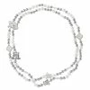 Bowerhaus - Lucky Charm Hematite Loop Necklace Silver 2 Bowerhaus - Lucky Charm Hematite Loop Necklace Silver -Hair Brushes & Grooming shop 980023 Large