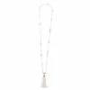 Bowerhaus - Diamonds & Pearls Love Knot Tassel Necklace Gold -Hair Brushes & Grooming shop 980158 Large